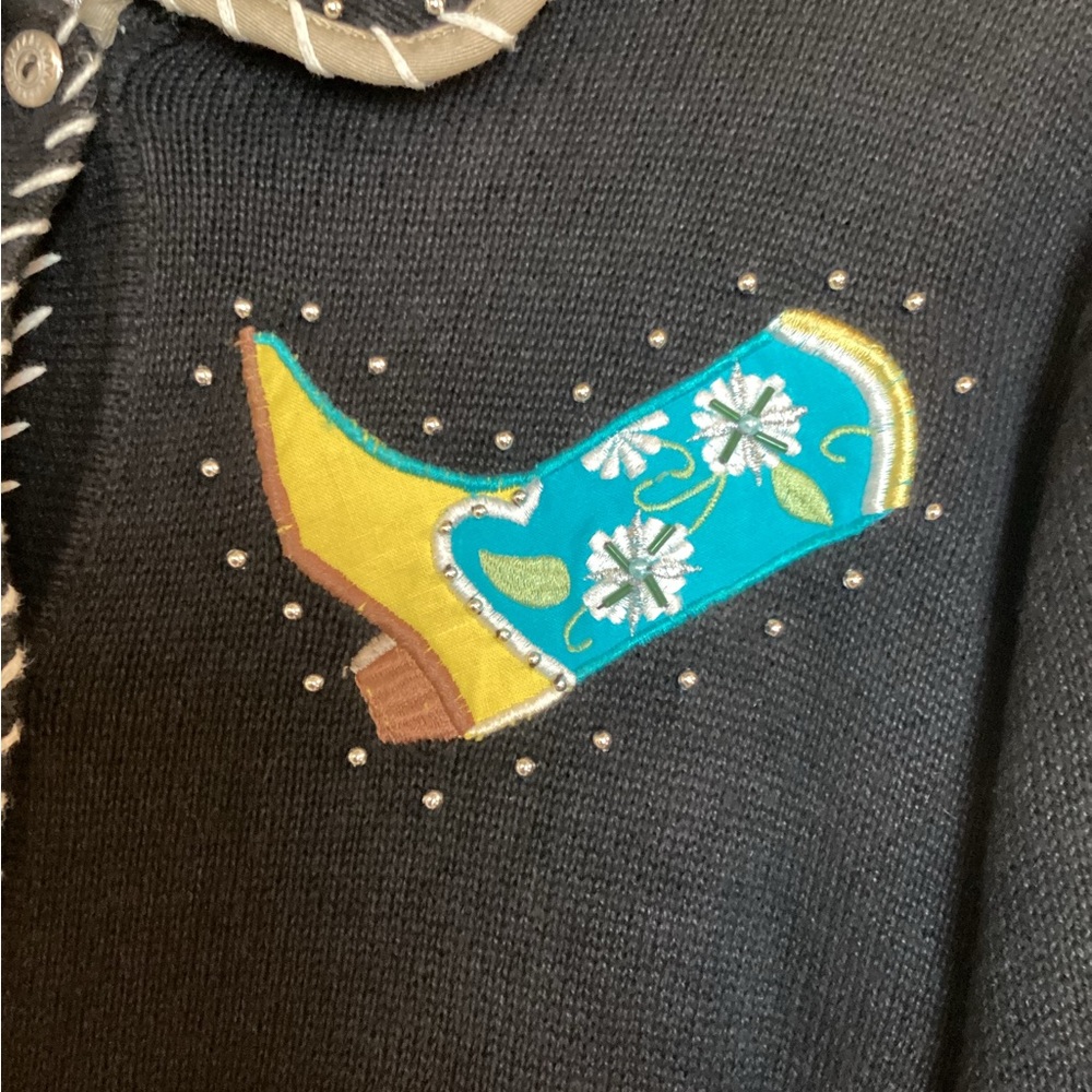 CHRISTMAS COWGIRL SWEATER XL - Picture 2 of 7